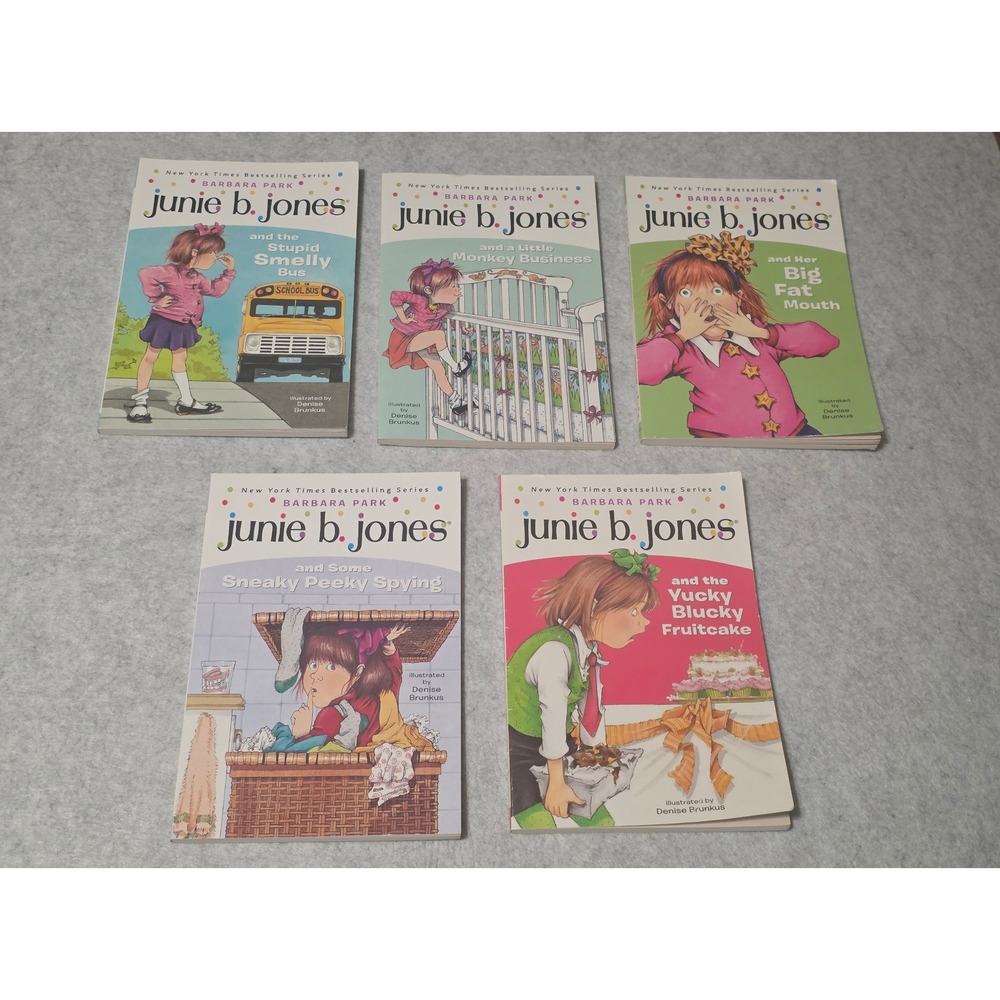 Junie B Jones Children's Books Paperback Lot of 5 by Barbara Park